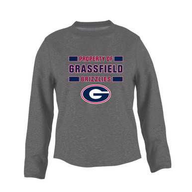 Grassfield Grizzlies G Script Property Of Women's Sweatshirt