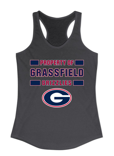 Grassfield Grizzlies G Script Property Of Women's Tank Top