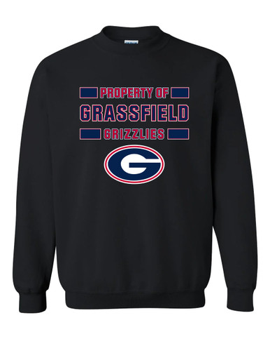 Grassfield Grizzlies G Script Property Of Men's Sweatshirt