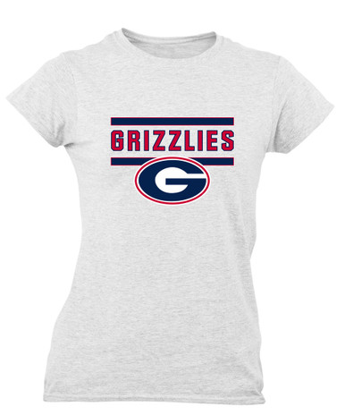 Grassfield Grizzlies G Script Mascot #5 Women's Premium SS T-Shirt