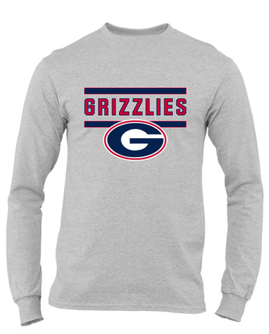 Grassfield Grizzlies G Script Mascot #5 Men's Premium LS T-Shirt