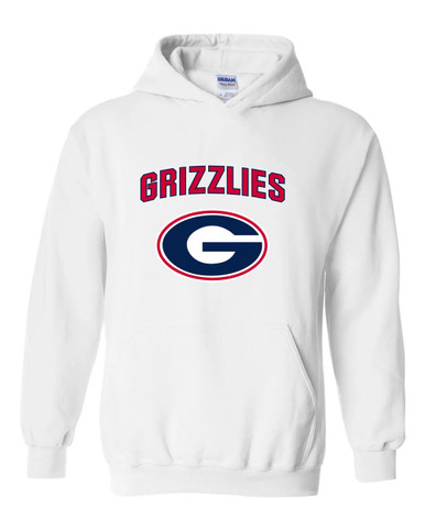 Grassfield Grizzlies G Script Mascot #6 Men's Hoodie