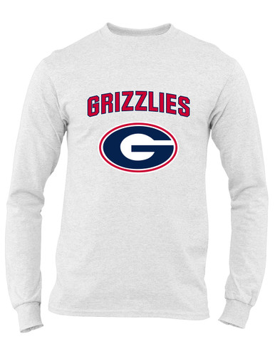 Grassfield Grizzlies G Script Mascot #6 Men's Premium LS T-Shirt