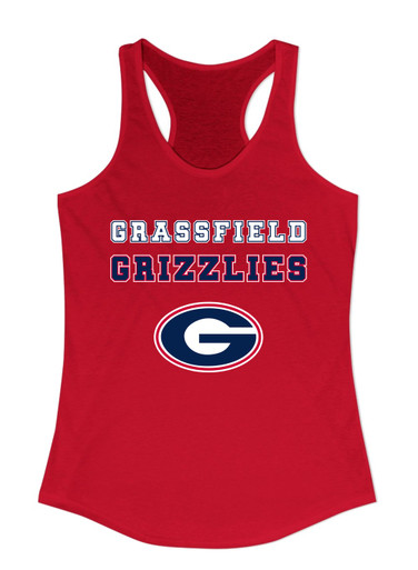Grassfield Grizzlies G Script Spirit Women's Tank Top