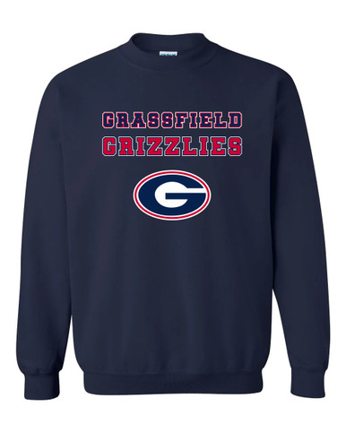 Grassfield Grizzlies G Script Spirit Men's Sweatshirt