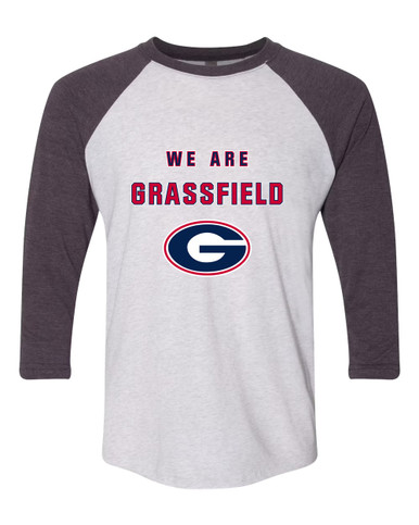 Grassfield Grizzlies G Script We Are Men's Baseball T-Shirt