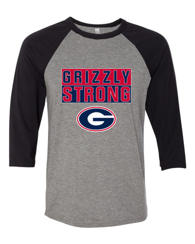 Grassfield Grizzlies G Script Strong #1 Men's Baseball T-Shirt