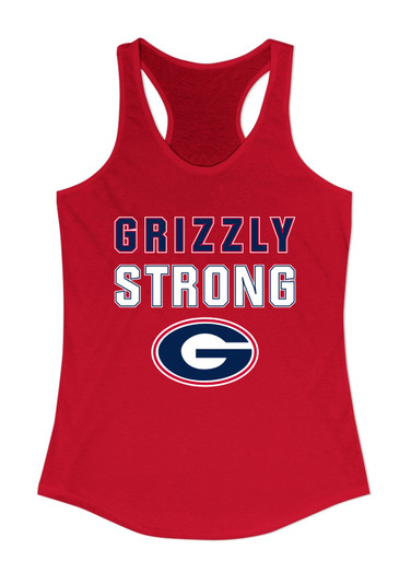 Grassfield Grizzlies G Script Strong #2 Women's Tank Top