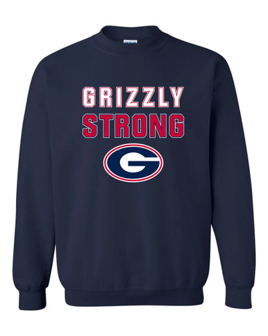 Grassfield Grizzlies G Script Strong #2 Men's Sweatshirt