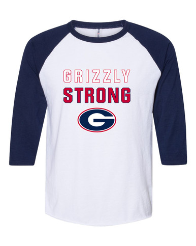 Grassfield Grizzlies G Script Strong #2 Men's Baseball T-Shirt