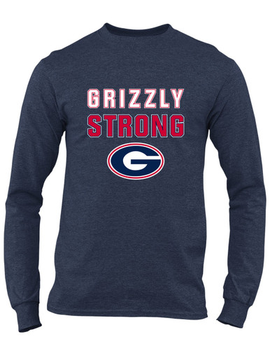 Grassfield Grizzlies G Script Strong #2 Men's LS T-Shirt