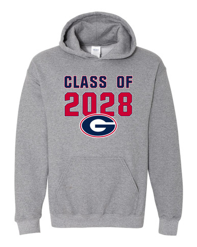 Grassfield Grizzlies G Script Class of 2028 Men's Hoodie