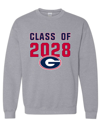 Grassfield Grizzlies G Script Class of 2028 Men's Sweatshirt