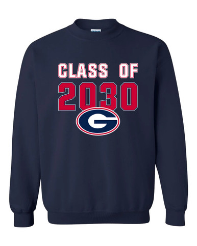 Grassfield Grizzlies G Script Class of 2030 Men's Sweatshirt