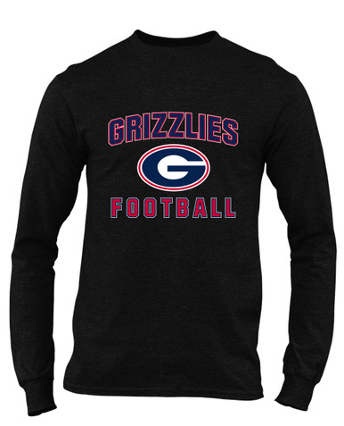 Grassfield Grizzlies G Script Football #1 Men's LS T-Shirt