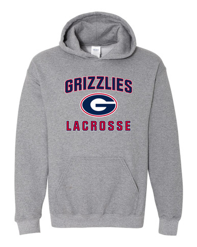 Grassfield Grizzlies G Script Lacrosse Men's Hoodie