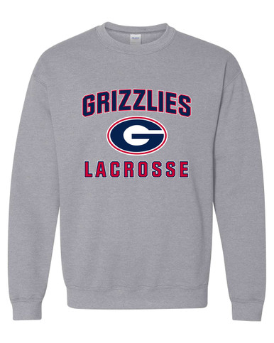 Grassfield Grizzlies G Script Lacrosse Men's Sweatshirt
