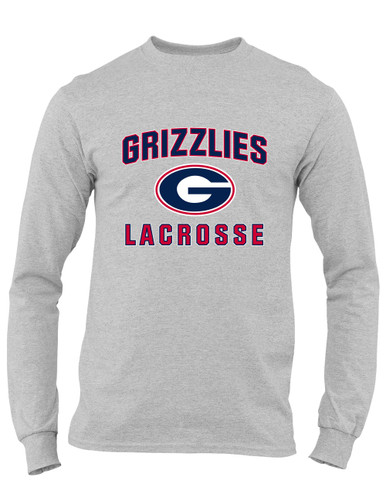 Grassfield Grizzlies G Script Lacrosse Men's LS T-Shirt