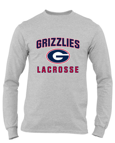 Grassfield Grizzlies G Script Lacrosse Men's Premium LS T-Shirt