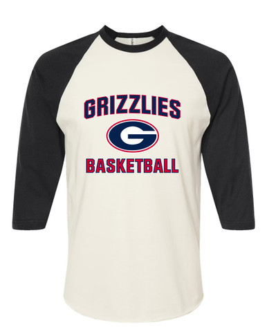 Grassfield Grizzlies G Script Basketball #1 Men's Baseball T-Shirt