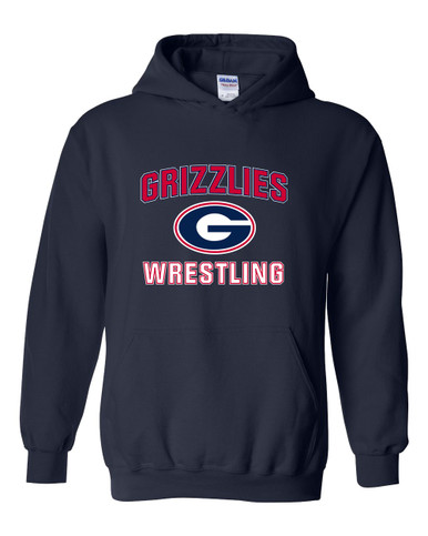 Grassfield Grizzlies G Script Wrestling Men's Hoodie