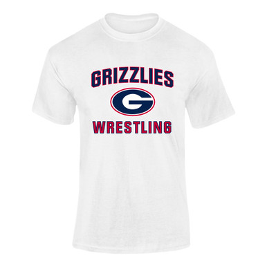 Grassfield Grizzlies G Script Wrestling Men's SS T-Shirt