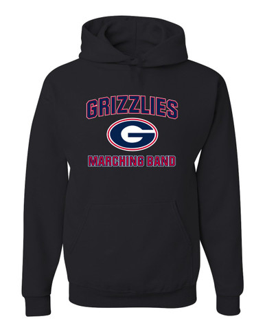 Grassfield Grizzlies G Script Marching Band Men's Premium Hoodie