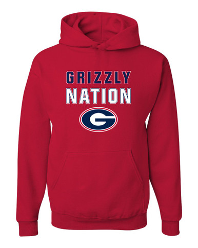 Grassfield Grizzlies G Script Nation #2 Men's Premium Hoodie