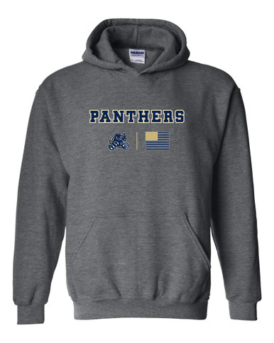 Sweet Home Panthers Team Colors Flag Men's Hoodie