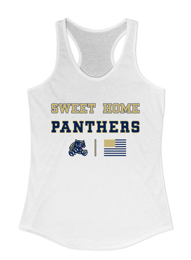 Sweet Home Panthers Spirit Flag Women's Tank Top