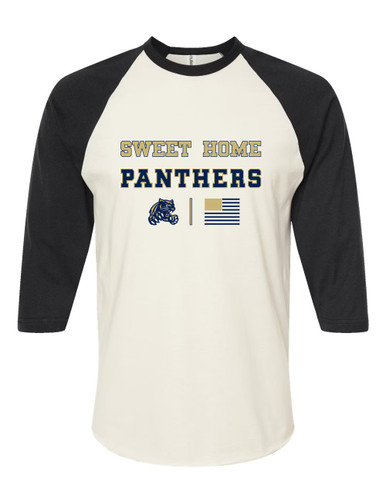 Sweet Home Panthers Spirit Flag Women's Baseball T-Shirt