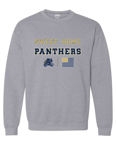 Sweet Home Panthers Spirit Flag Men's Sweatshirt