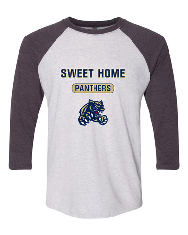 Sweet Home Panthers Mascot #3 Women's Baseball T-Shirt