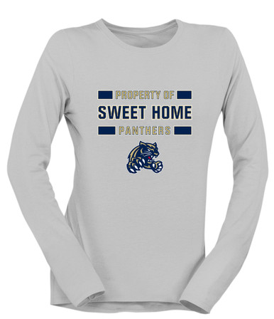 Sweet Home Panthers Property Of Women's LS T-Shirt