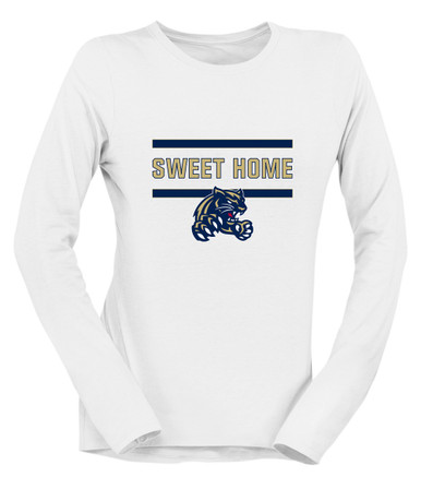 Sweet Home Panthers Mascot #4 Women's LS T-Shirt