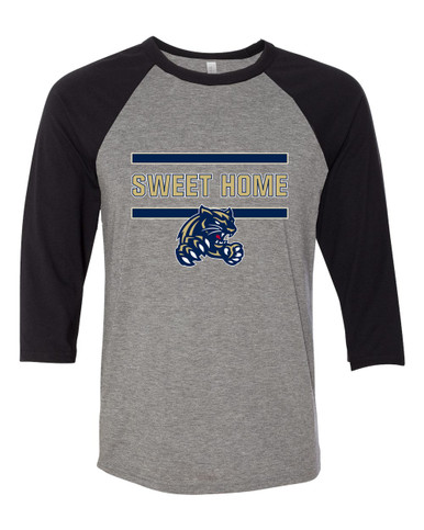 Sweet Home Panthers Mascot #4 Men's Baseball T-Shirt