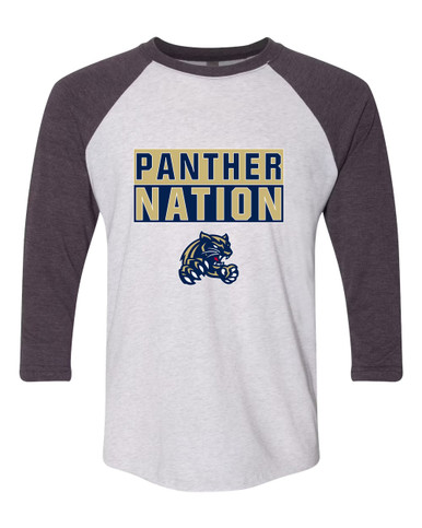 Sweet Home Panthers Nation #1 Women's Baseball T-Shirt