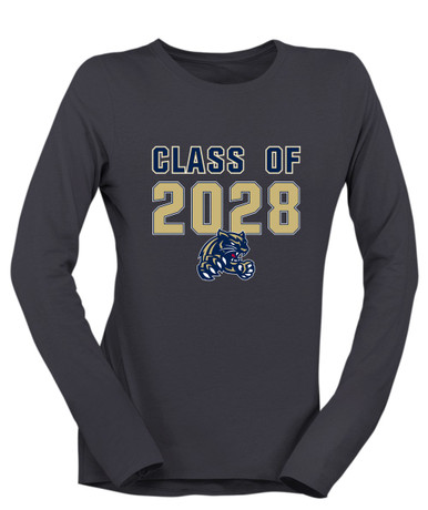 Sweet Home Panthers Class of 2028 Women's LS T-Shirt
