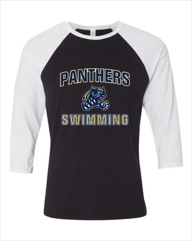 Sweet Home Panthers Swimming Women's Baseball T-Shirt