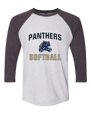 Sweet Home Panthers Softball #1 Women's Baseball T-Shirt