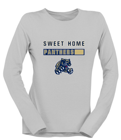 Sweet Home Panthers Mascot #7 Women's LS T-Shirt