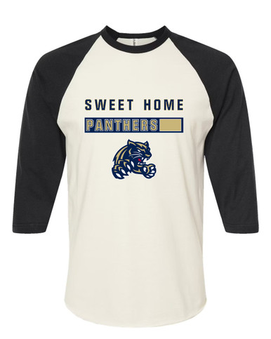 Sweet Home Panthers Mascot #7 Men's Baseball T-Shirt