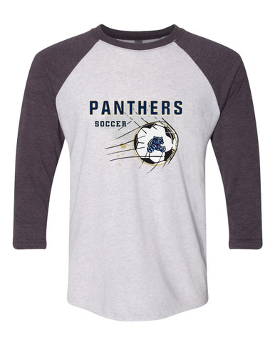 Sweet Home Panthers Soccer #2 Women's Baseball T-Shirt