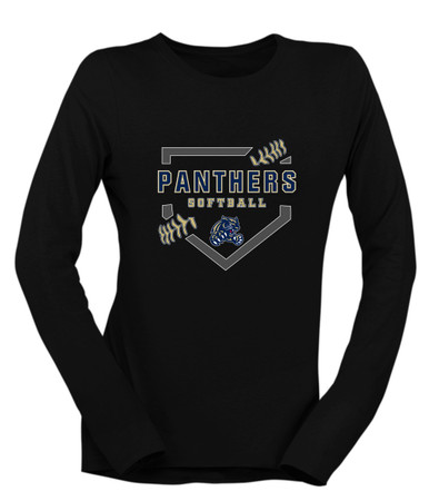 Sweet Home Panthers Softball #2 Women's Premium LS T-Shirt