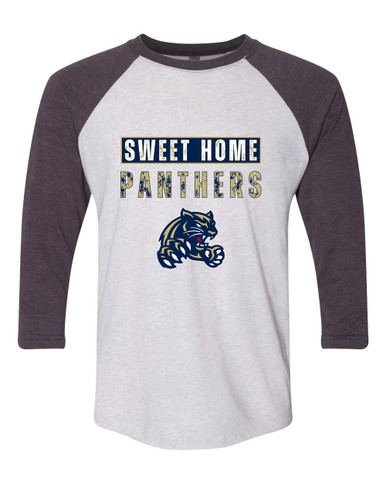 Sweet Home Panthers Mascot #9 Women's Baseball T-Shirt