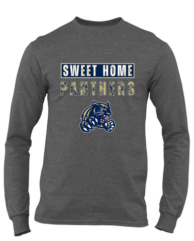 Sweet Home Panthers Mascot #9 Men's LS T-Shirt