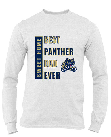 Sweet Home Panthers Best Panther Dad Men's LS T-Shirt