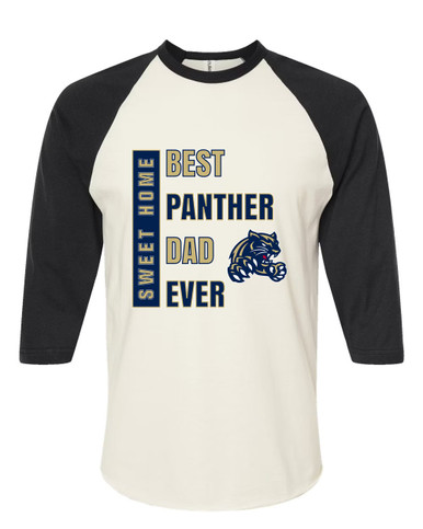 Sweet Home Panthers Best Panther Dad Men's Baseball T-Shirt