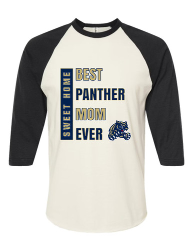 Sweet Home Panthers Best Panther Mom Women's Baseball T-Shirt