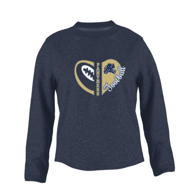 Sweet Home Panthers Heart Football Women's Sweatshirt